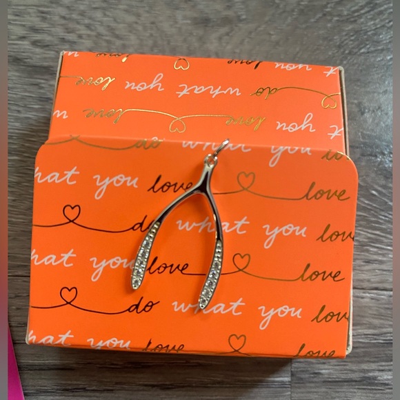 STELLA & DOT- Wishbone Charm - Picture 3 of 6